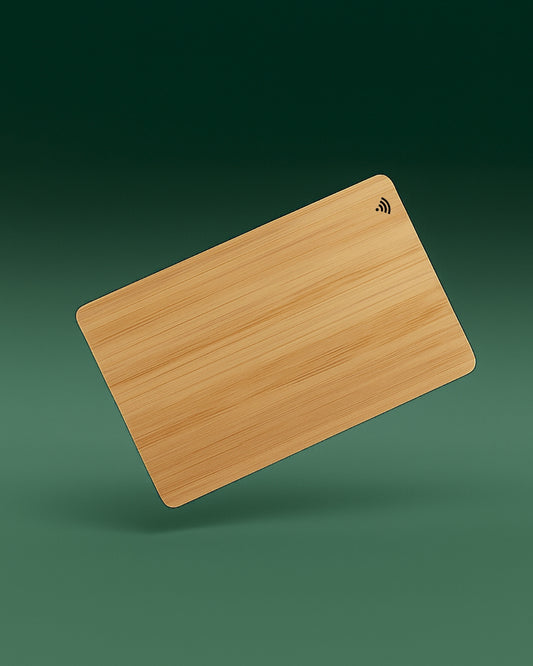 Tarjeta física con tecnología NFC Bamboo eco